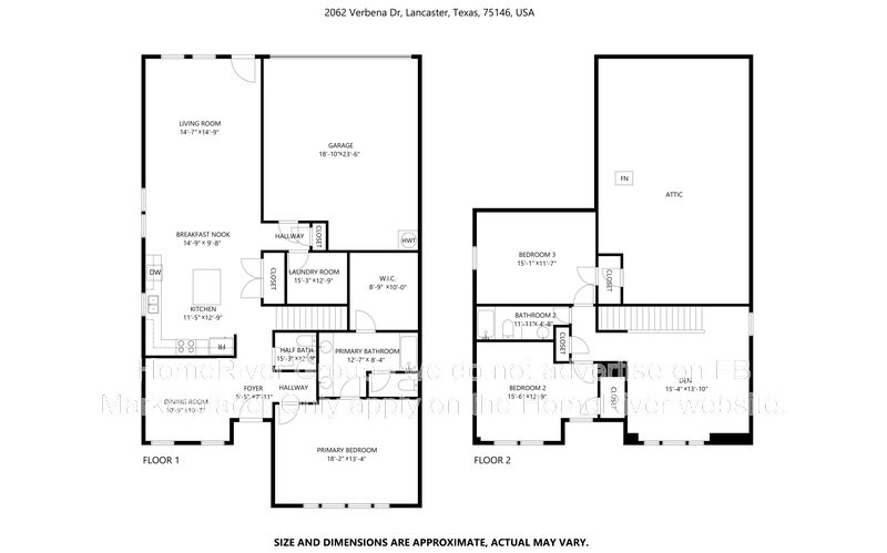 Available Now! 2062 Verbena Drive, Lancaster, TX 75146 property image