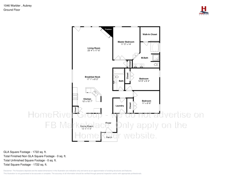 3 BR Home | Denton ISD | Fireplace | Community Pool property image