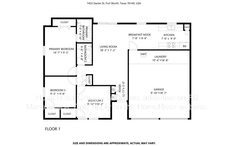 Available Now! 7453 Darien Street, Fort Worth, TX 76140 property image